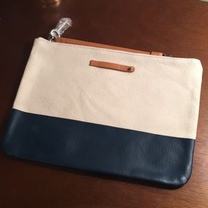 KEEP Collective Dipped Canvas Wristlet - Hot Pink